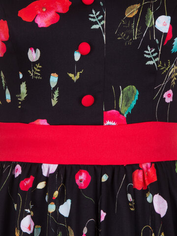 Geschenktipp Vintage Pin Up Kleid Klatschmohn